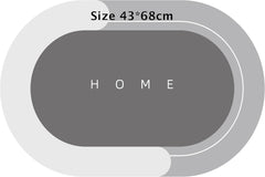 Modernized Bath Mat, Super Absorbent Bathroom Rugs, Non-Slip Bathroom Mats, Washable Bathmat Bath Rug - Shower Rug Rubber Bath Mats, The Magic Mat for Bathtub and Floor Mat (Dark Grey, 53x88cm)