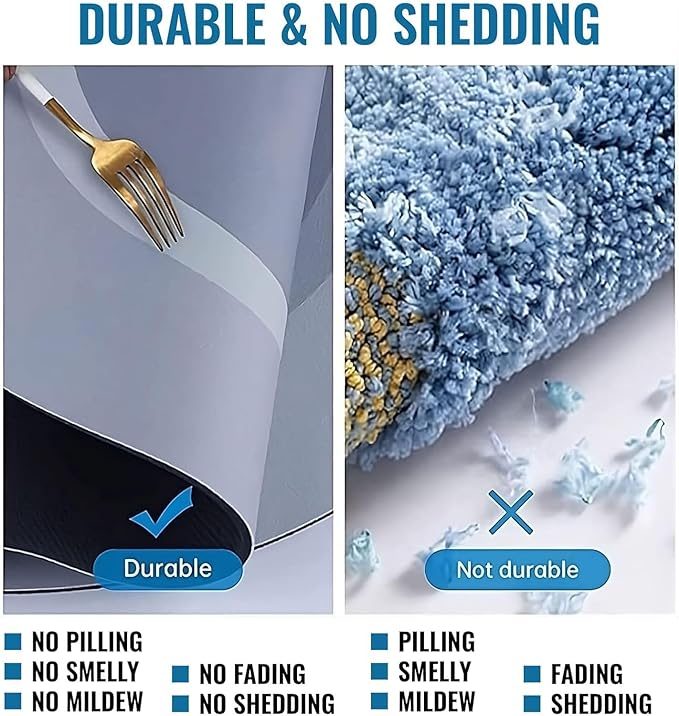 Upgrade Safe Mandoline Slicer for Kitchen, 5 in 1 Vegetable Chopper, Mandolin Potato Slicer with Thickness Adjuster, French Fry Cutter, Veggie Dicer Faster Kitchen Slicer for Meal Prep Blue