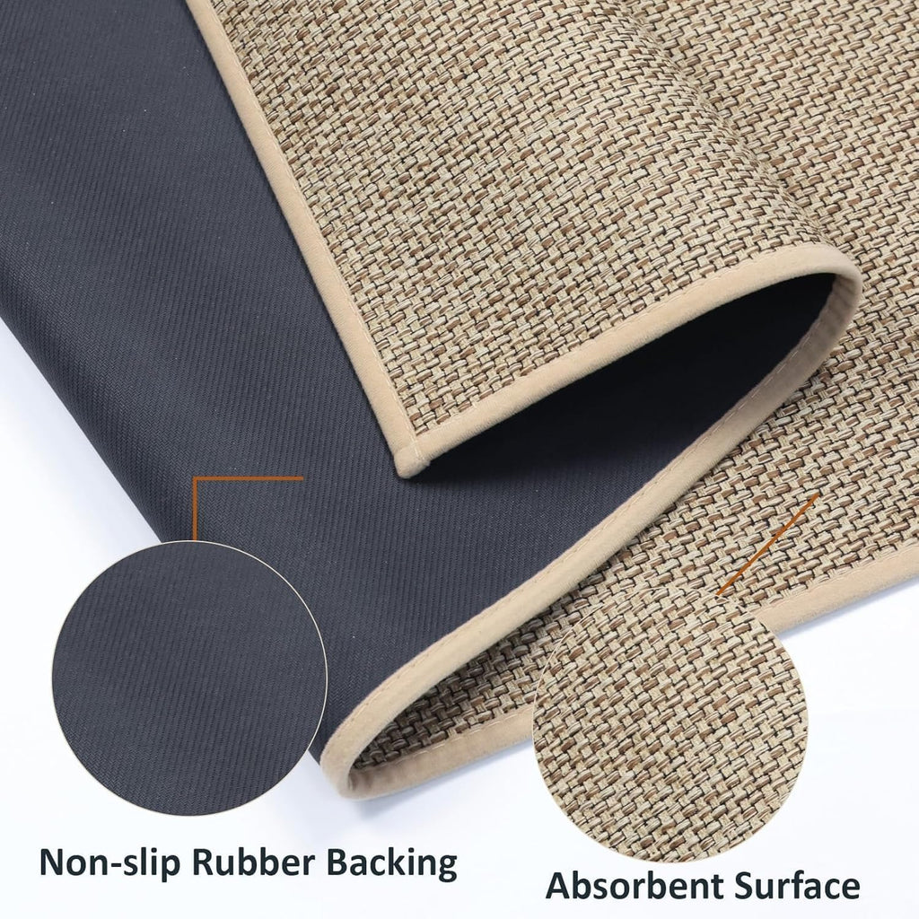 Magic Mat Bathroom Set - 3 Pieces Modernized Super Absorbent Quick Dry Shower & Toilet Rugs